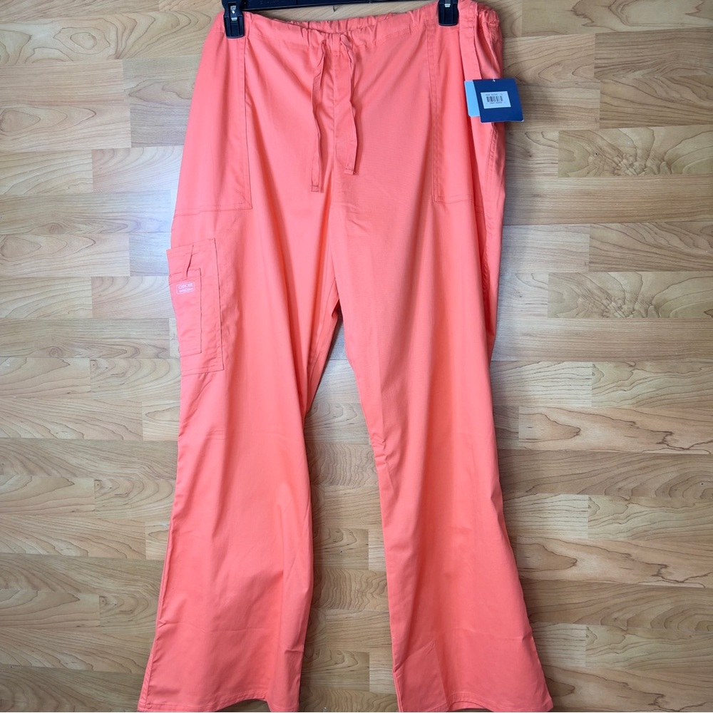 Cherokee Workwear in XL Orange Premium Core stretch & Drawstring Waist & Pockets